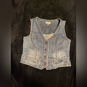 denim waist coat